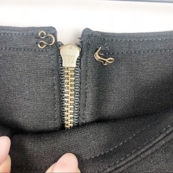 J. Crew | Black Pixie Pants with Leather Stripe - Picture 5 of 8